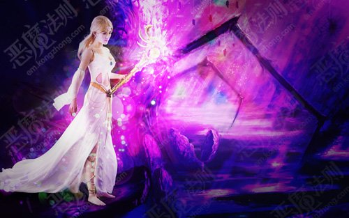 谢娜化身女魔法师代言网游 一改疯癫形象(组图)